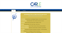 Desktop Screenshot of carle-gaststaettenbetriebe.de