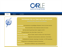 Tablet Screenshot of carle-gaststaettenbetriebe.de